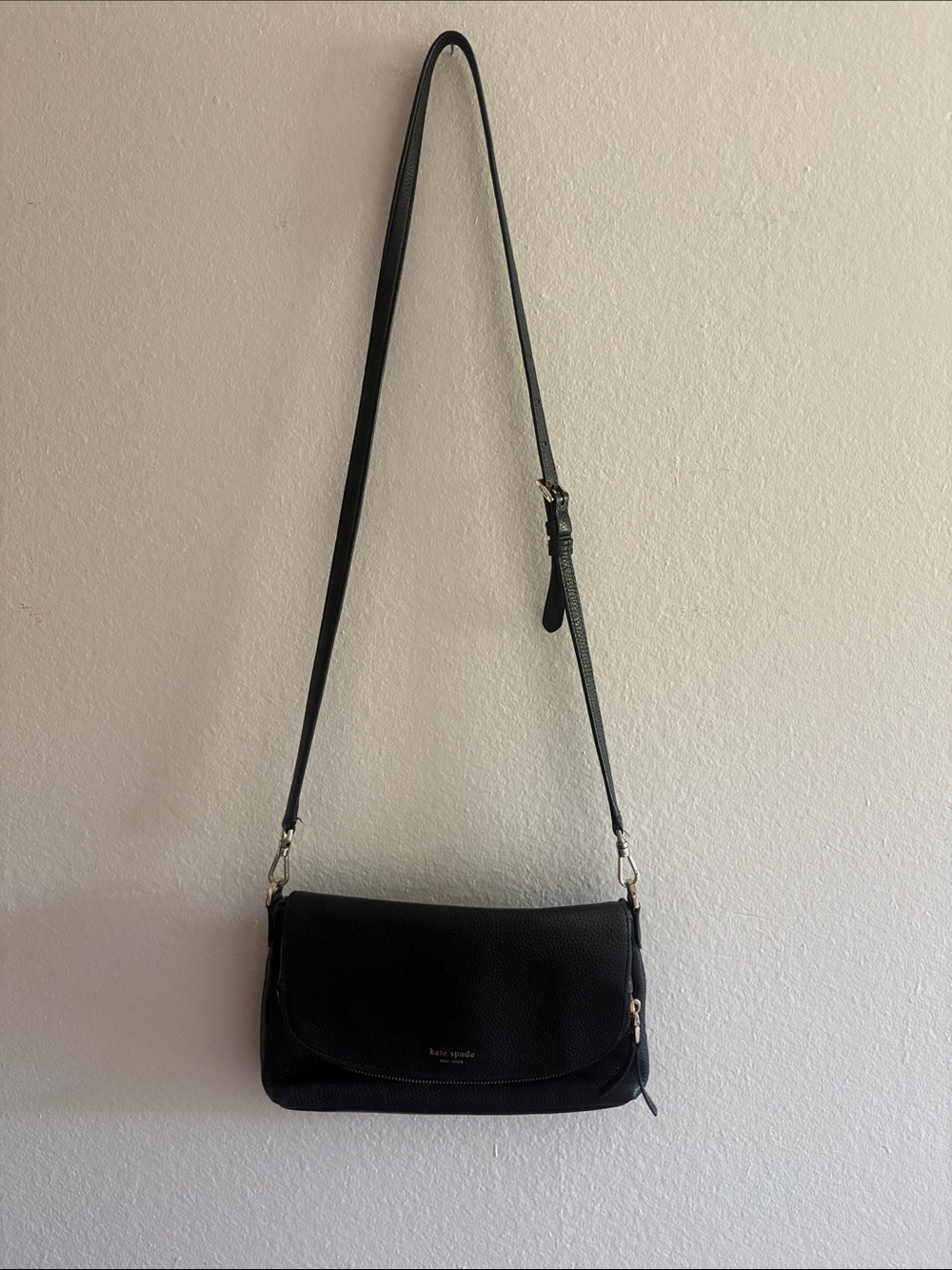 Kate Spade New York Grained Leather Flap Bag